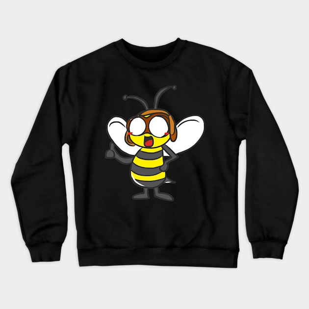 Bumblebee for fat Funny gift bee love for animals Crewneck Sweatshirt by KK-Royal